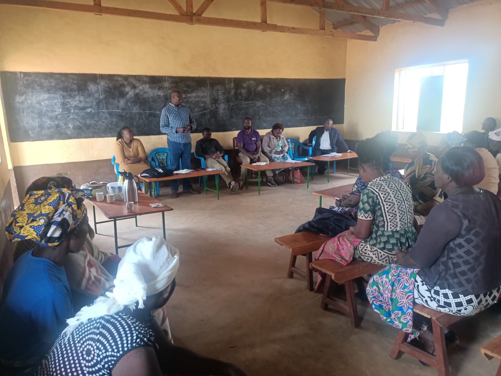 Meeting with we effect staff at mekilingi Ecd centre