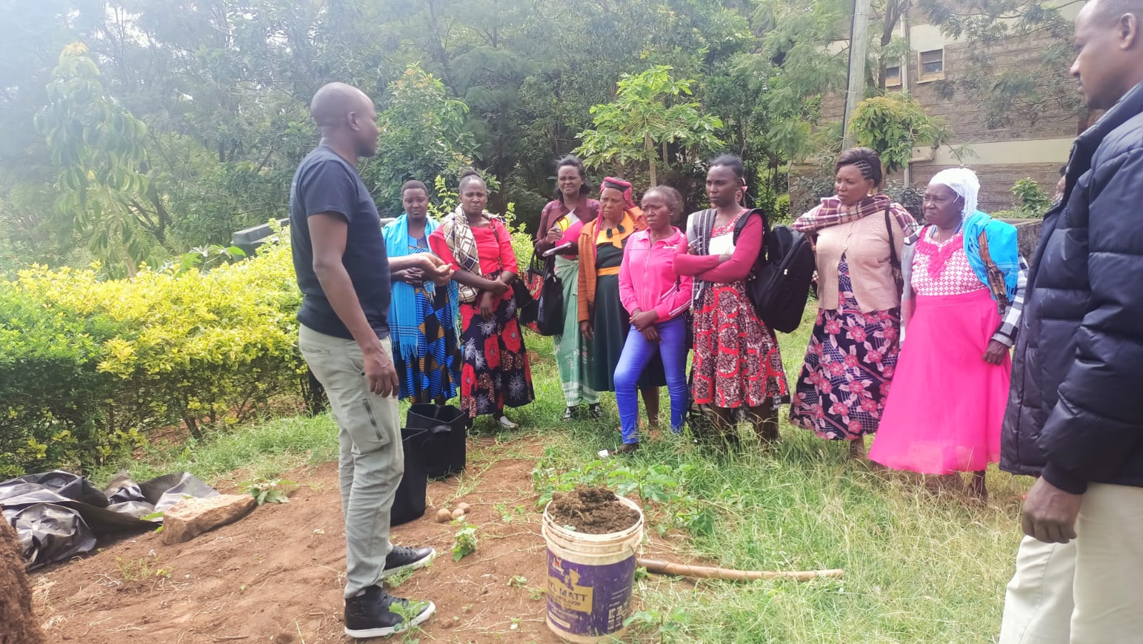 Training on food security (potato farming bags technology) to women members of lewoco
