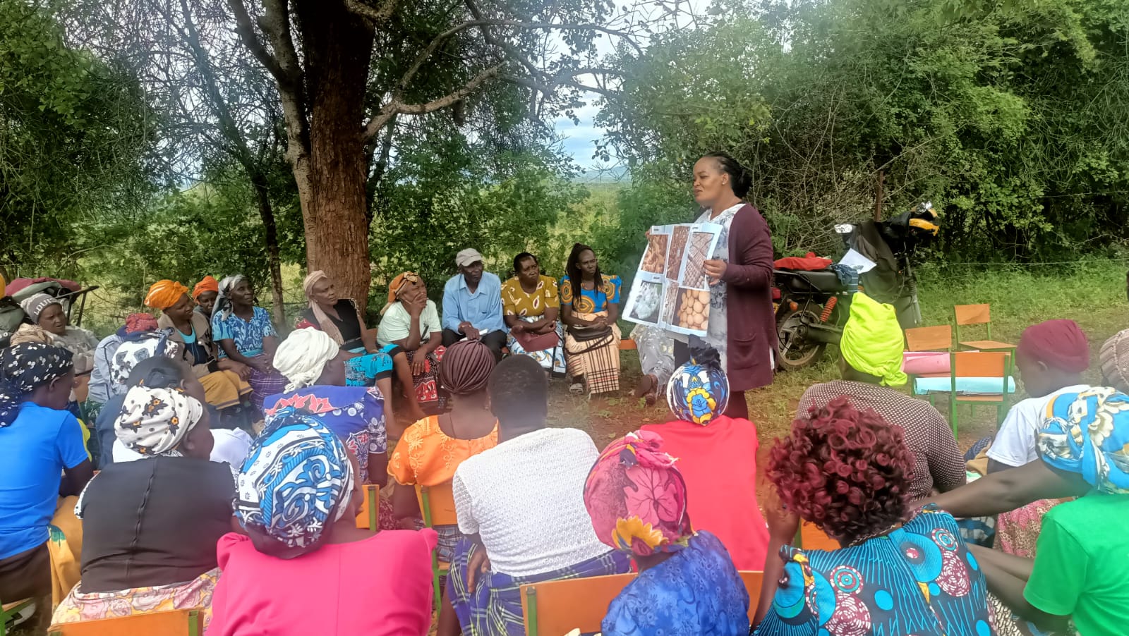Poultry keeping for food security training to women